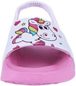 Girls Flip Flops Boys Summer Slippers Kids Glitter Sliders Beach Bathroom Pool Cute Sandals Toddlers Home Shower Shoes Lightweight Non-slip Little Girls Sequins Slides for Indoor Outdoor - Image 3