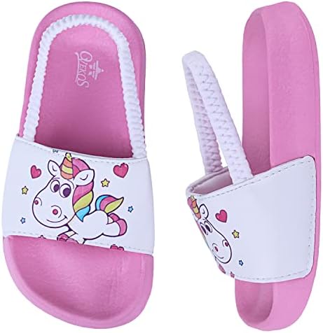 41ySPUmuXL._AC_.jpg Girls Flip Flops Boys Summer Slippers Kids Glitter Sliders Beach Bathroom Pool Cute Sandals Toddlers Home Shower Shoes Lightweight Non-slip Little Girls Sequins Slides for Indoor Outdoor - Image 1