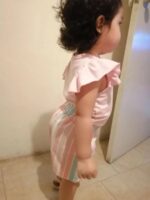 Derouetkia Toddler Baby Girl Clothes Ruffle Tops Solid Colour Short Sleeve and Shorts Summer Outfits Set - Image 5