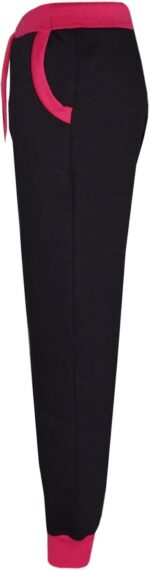 A2Z 4 Kids Tracksuit Girls The Power Design Print Zipped Top - T.S PD 301 Black & Pink._7-8 - Image 8