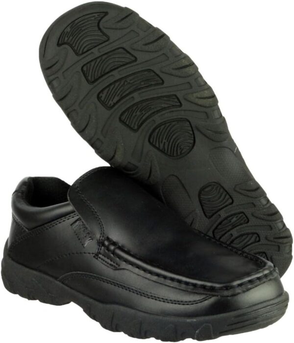 Jack Boys School Shoes 1 Junior Black - Image 3