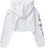 Manyakai Kids Girls Butterfly Printed Hoodie Pullover Sweatshirts Hooded Long Sleeve Crop Tops - Image 2