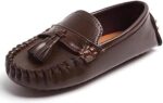 TangDao Girls Boys Loafers Toddler Leather Shoes Non Slip
