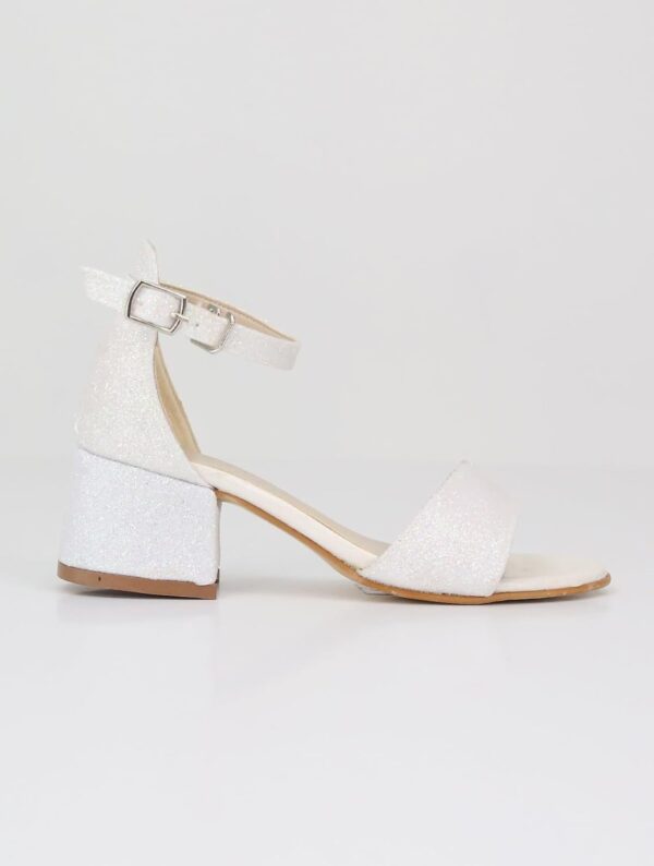 SIRRI Girls Ankle-Strap Shoes, Block Heels Sandals with Glitter for Special Occasion - Image 4