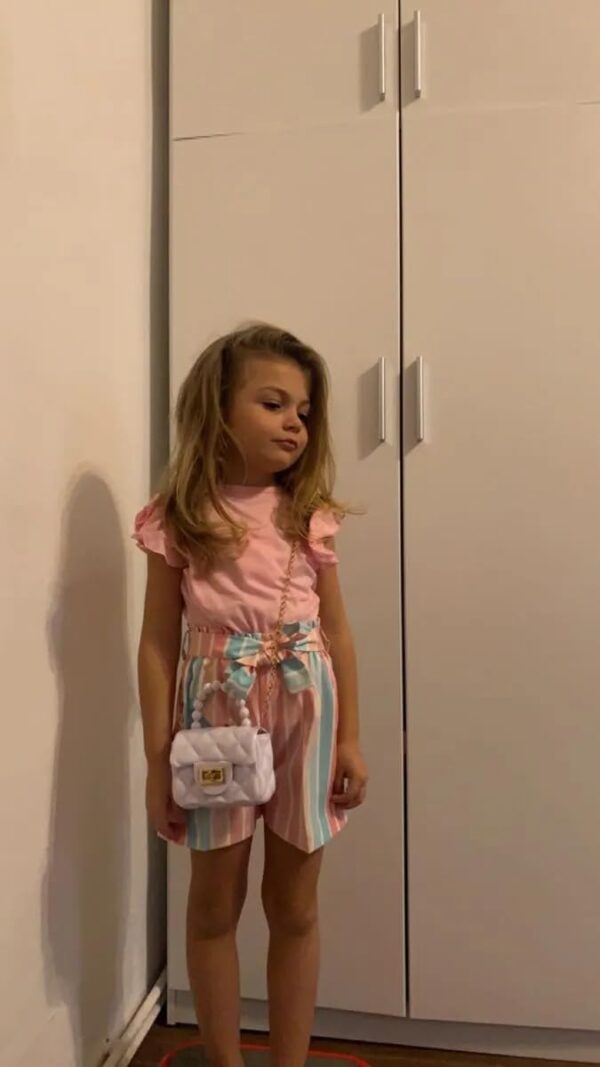 Derouetkia Toddler Baby Girl Clothes Ruffle Tops Solid Colour Short Sleeve and Shorts Summer Outfits Set - Image 2