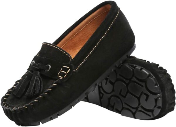 Boy's Loafers Tassel Comfortable Flats Slip on Boat Shoes(Toddler/Little Kid) - Image 4