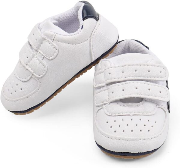Baby Boys Girls First Walking Shoes Infant Prewalkers Pram Shoes Soft PU Leather Anti Slip Sole - Image 5