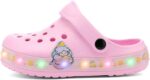 Kid's LED Clogs Boys and Girls Garden Shoes Beach Water Shoes Cute Cartoon Slides Sandals Lightweight Sandals Non-Slip - Image 2