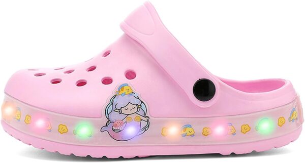 Kid's LED Clogs Boys and Girls Garden Shoes Beach Water Shoes Cute Cartoon Slides Sandals Lightweight Sandals Non-Slip - Image 2