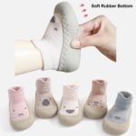 Toddler Sock Shoes Cute Baby First Walking Shoes Soft Sole with Grips for Boys Girls - Image 4