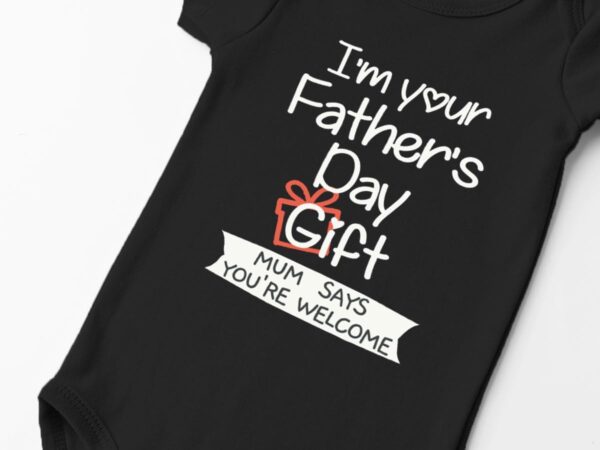 Happy First Father's Day Baby Babygrow Bodysuit Short Sleeve Onesie 0-12 Months - Image 6