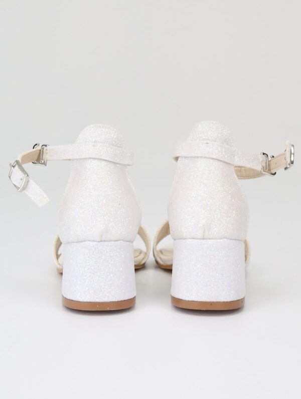 SIRRI Girls Ankle-Strap Shoes, Block Heels Sandals with Glitter for Special Occasion - Image 6