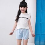 Rolanko Girls Sports Shorts, Cotton Summer Contrast Binding Dolphin Short Pants, Kids Athletic Gym Wear for Running and Dancing, 3 Packs - Image 3