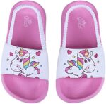 Girls Flip Flops Boys Summer Slippers Kids Glitter Sliders Beach Bathroom Pool Cute Sandals Toddlers Home Shower Shoes Lightweight Non-slip Little Girls Sequins Slides for Indoor Outdoor - Image 7