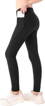 Girls Sports Leggings with Pockets Black Athletic Leggings Activewear Leggings Active Yoga Pants Running Leggings for Kids Youth Girls Size 11-12 10-12 12-13 9-10 8-10 6-8 7-8 9-11 13-14 Years