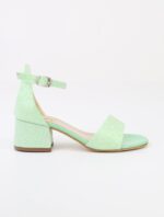 SIRRI Girls Ankle-Strap Shoes, Block Heels Sandals with Glitter for Special Occasion - Image 3