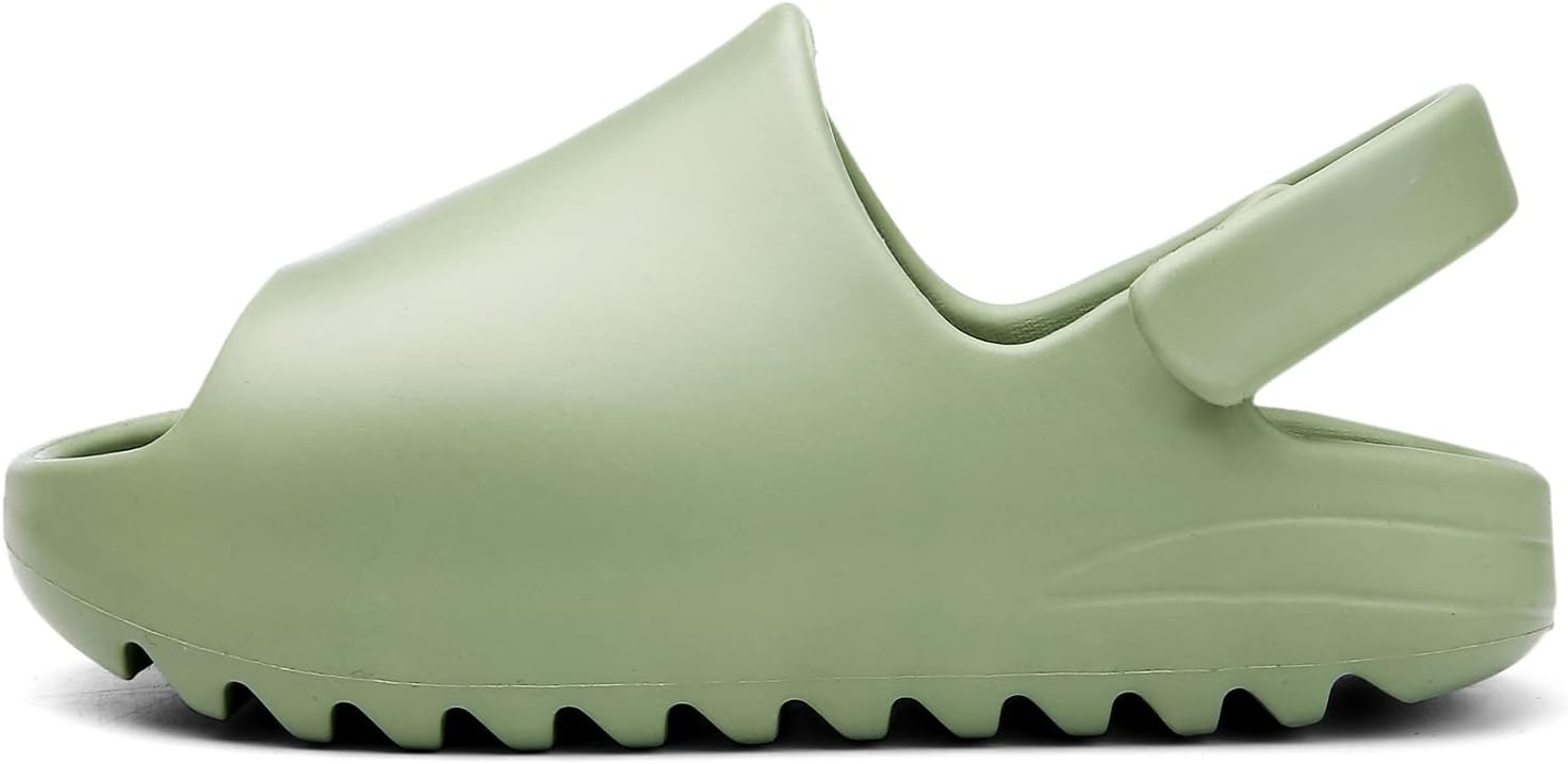 51wUSRREHxL._AC_SL1500_.jpg Happy Cherry Boys Girls Summer Platform Slippers with Anti-Collision Velcro Closure Kids Beach Non-Slip Slider Sandals Unisex Lightweight EVA Flip Flops Child Pillow Slipper Beach Pool Shower Shoes - Image 1