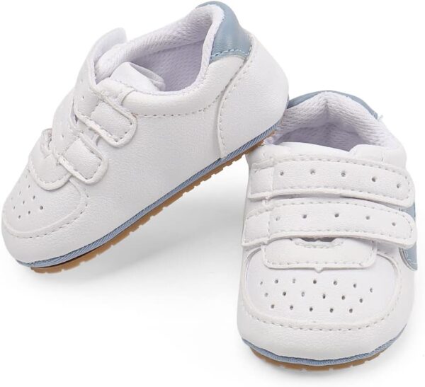Baby Boys Girls First Walking Shoes Infant Prewalkers Pram Shoes Soft PU Leather Anti Slip Sole - Image 5