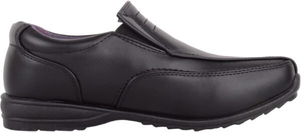 ABSOLUTE FOOTWEAR Childrens Kids Juniors Boys Formal Faux Leather Slip On Padded School Wedding Shoes - Image 4