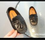 Girls Boys Loafers Toddler Leather Shoes Non Slip - Image 4