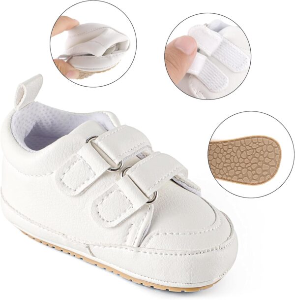 Cheerful Mario Baby First Walking Shoes Baby Boys Girls Pram Shoes Infant Prewalkers Soft PU Leather Anti-Slip - Image 4