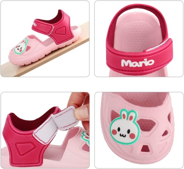 Cheerful Mario Toddlers Boys Girls Sandals Garden Shoes Clogs Little Kids Beach Pool Shoes in Summer - Image 3