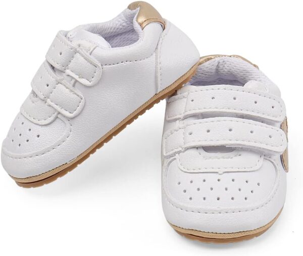 Baby Boys Girls First Walking Shoes Infant Prewalkers Pram Shoes Soft PU Leather Anti Slip Sole - Image 5