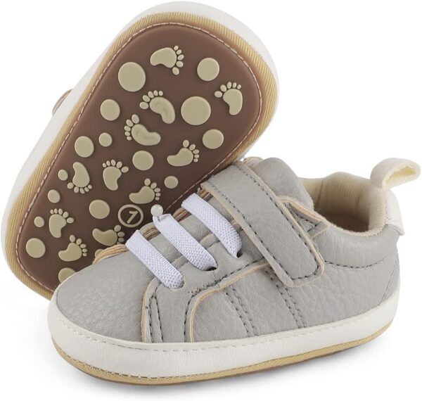 Cheerful Mario Baby Boys Girls First Walking Shoes Infant Prewalkers Pram Shoes Soft PU Leather Anti Slip Sole - Image 2