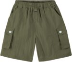 Rolanko Girls Shorts Sports Active Summer Cargo Shorts Teen Kids Running Gym Parachute Short Pants