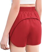 Arshiner Girls Summer Lightweight Sporty Shorts Kids Quick Dry Active Running Workout Shorts with Mesh Liner and Zip Pockets 5-12 Years