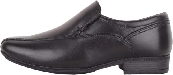 Childrens Kids Boys Easy Slip On Smooth Leather Smart Formal School Wedding Shoes - Image 5