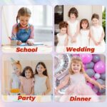 Girl Sandals Glitter Princess Shoes Dress Up Bling Bowknot Flats Comfort Mary Jane Dance Party Cosplay Shoe for Little Girls - Image 6