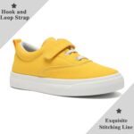 maxvinci Girls Boys Trainers Kids Canvas Shoes Easy Fasten Toddler Lightweight Plimsolls Breathable Pumps Non-Slip Casual Shoes with Hook and Loop - Image 4