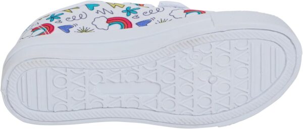 Kids Canvas Shoes Boys Trainers Girls Pumps Unisex Easy Fasten Plimsolls Casual Shoes - Image 4