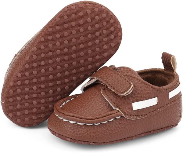 Baby Boys Moccasin Shoes Infant First Walking Soft Sole Casual Flats Shoes - Image 2