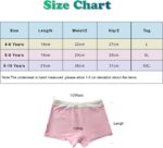 5 Pack Stripe Lovely Cat Little Girls Boyshorts Knicker Baby Girl Cotton Boxer Briefs Hipster Underwear 4-10 Years - Image 7