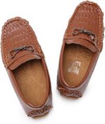 RVROVIC Kids Girls Boys Slip-on Loafers Oxford PU Leather Flats Shoes Casual Moccasin Shoes for Toddler Kid - Image 4