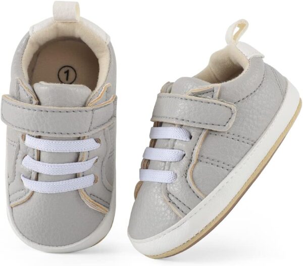 Cheerful Mario Baby Boys Girls First Walking Shoes Infant Prewalkers Pram Shoes Soft PU Leather Anti Slip Sole - Image 5