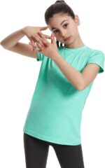 Star Vibe 4-5 Pack Girls Clothes Yellow Orange Green Red Tshirt Kids Dry Fit Running T-Shirt for Kids - Image 3