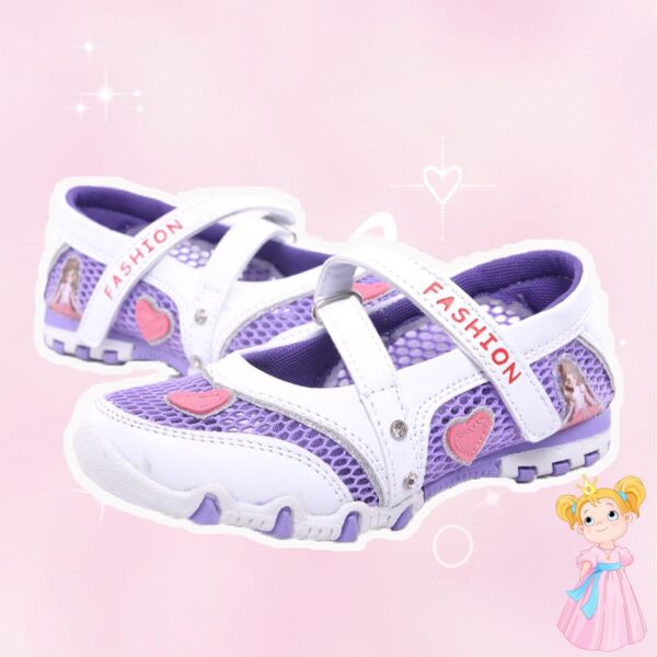 Unitysow Girl Sandals Glitter Princess Shoes Flat Walking Sandals Comfort Mary Jane Birthday Party Dance Shoes for Little Kid/Big Kid - Image 5