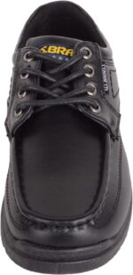 Junior Childrens Boys Faux Leather Formal Lace Up Padded School Wedding Shoes - Image 2