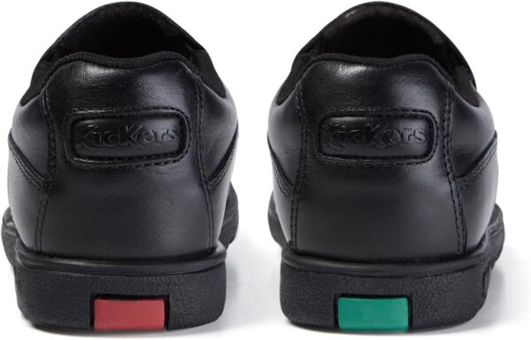 Kickers Boy's Fragma Slip on Moc Toe Comfortable Leather Shoes, Black - Image 5