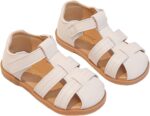Baby Boys Open Toe Sandals Infant Toddler Summer Beach Flat Anti Slip First Walking Shoes, Good Flexibility, Shock Absorption