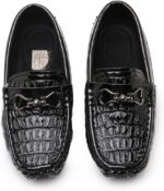 RVROVIC Kids Girls Boys Slip-on Loafers Oxford PU Leather Flats Shoes Casual Moccasin Shoes for Toddler Kid - Image 5