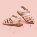 DREAM PAIRS Girls Closed-Toe Flower Summer Dress Sandals Shoes Toddler/Little Kid - Image 6