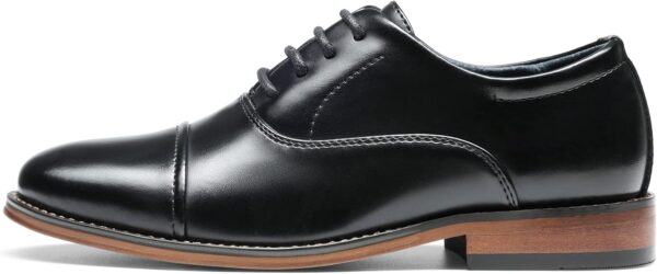 Bruno Marc Boy's Classic & Comfort Oxfords, Kids Cool Lace-Up Dress Shoes, School Shoes (Toddler/Little Kid/Big Kid) - Image 2