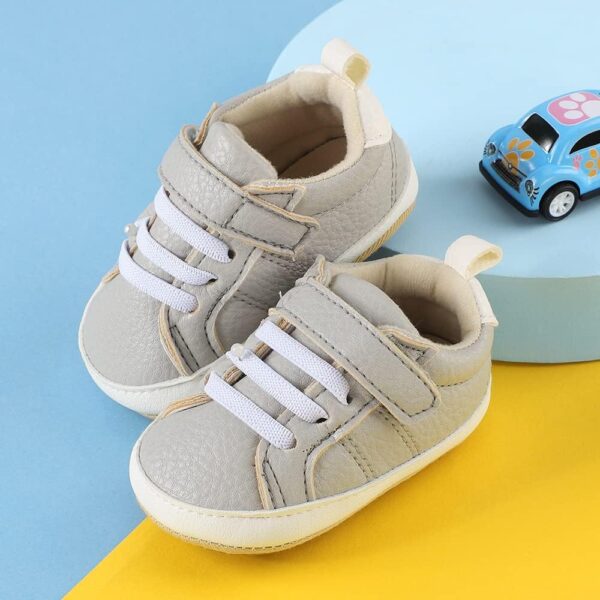 Cheerful Mario Baby Boys Girls First Walking Shoes Infant Prewalkers Pram Shoes Soft PU Leather Anti Slip Sole - Image 6