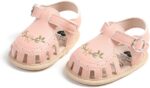 Baby Girl Sandals PU Leather Non-slip Embroidery Flower Summer Flats Toddler Shoes for Casual Daily - Image 2