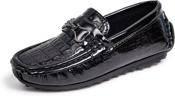 RVROVIC Kids Girls Boys Slip-on Loafers Oxford PU Leather Flats Shoes Casual Moccasin Shoes for Toddler Kid - Image 6