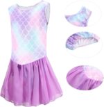 Gymnastics Leotards for Girls Dancewear - Sleeveless Gradient Color Diamond Leotard Dancing Ballet Gymnastics Athletic Leotard Gift for 5-12 Years Girls - Image 2
